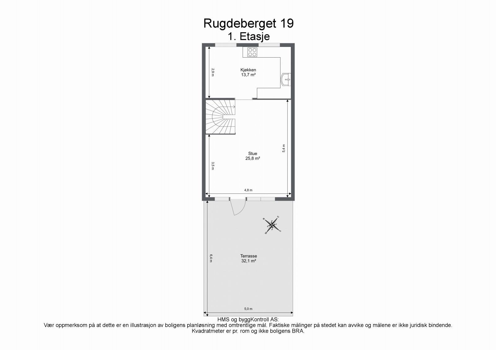 Planskisse 1. etasje. Galleribilde