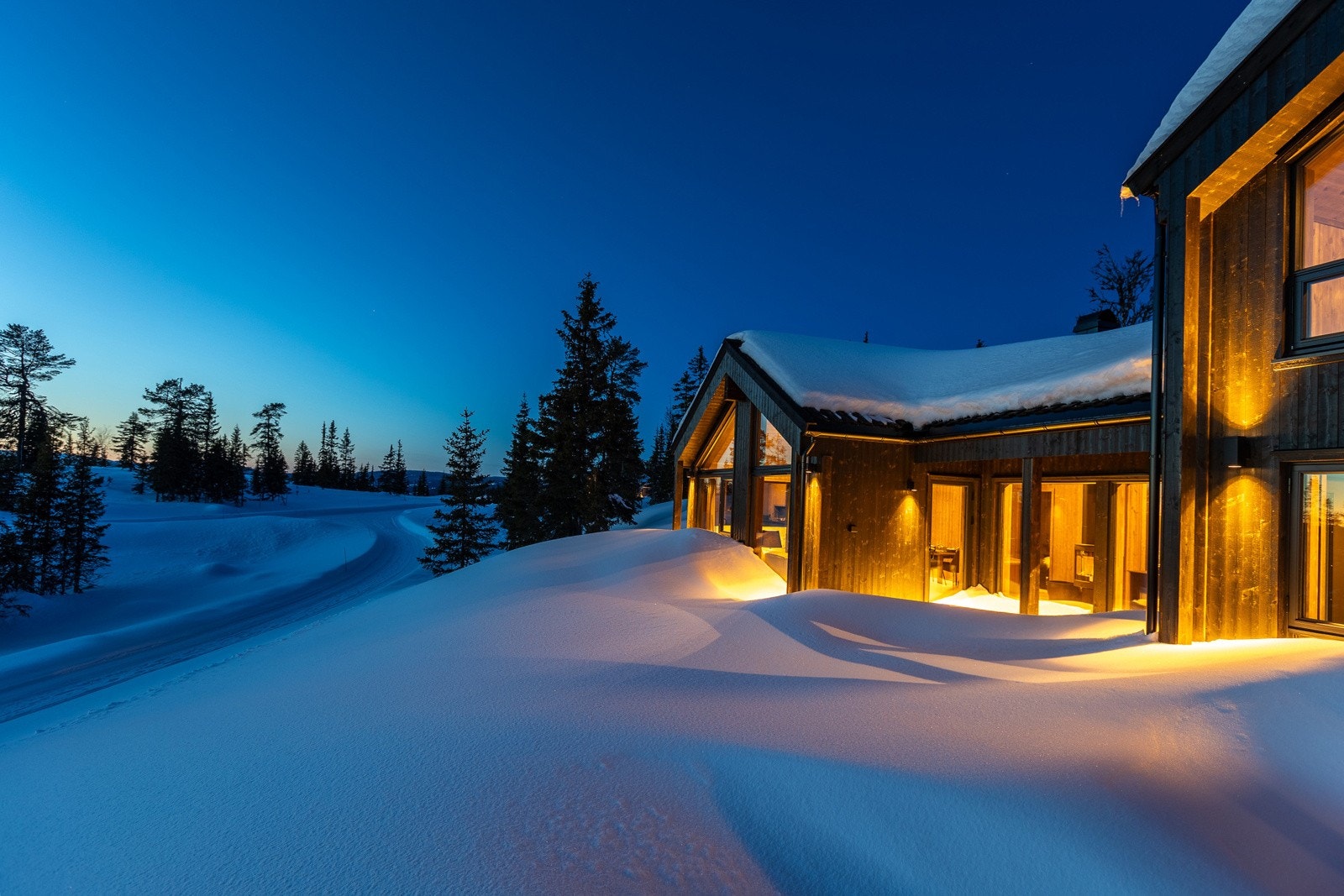 Hytte er nylig ferdigstilt og klar for innflytning Galleribilde