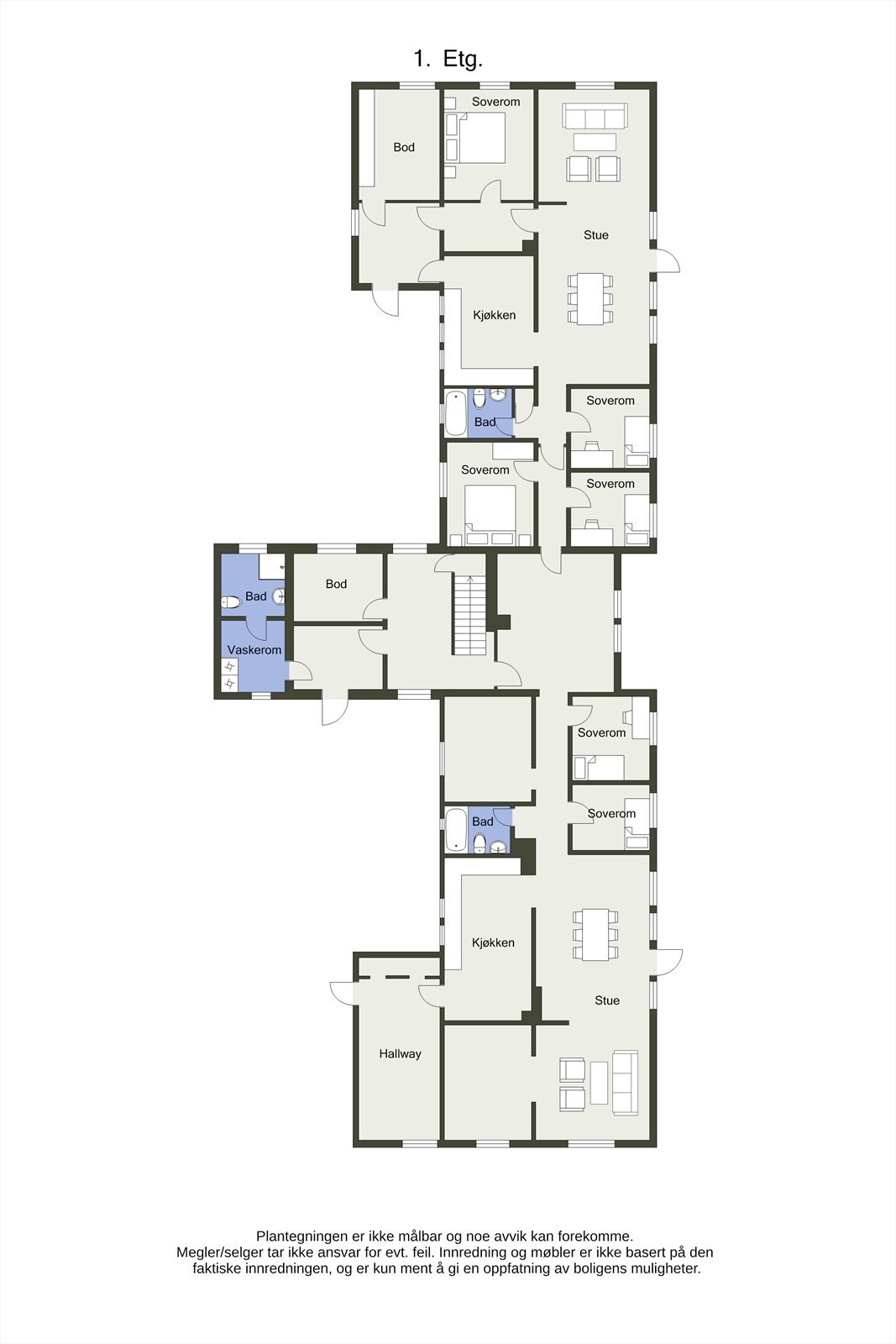 Planskisse 2D 1.etasje Galleribilde