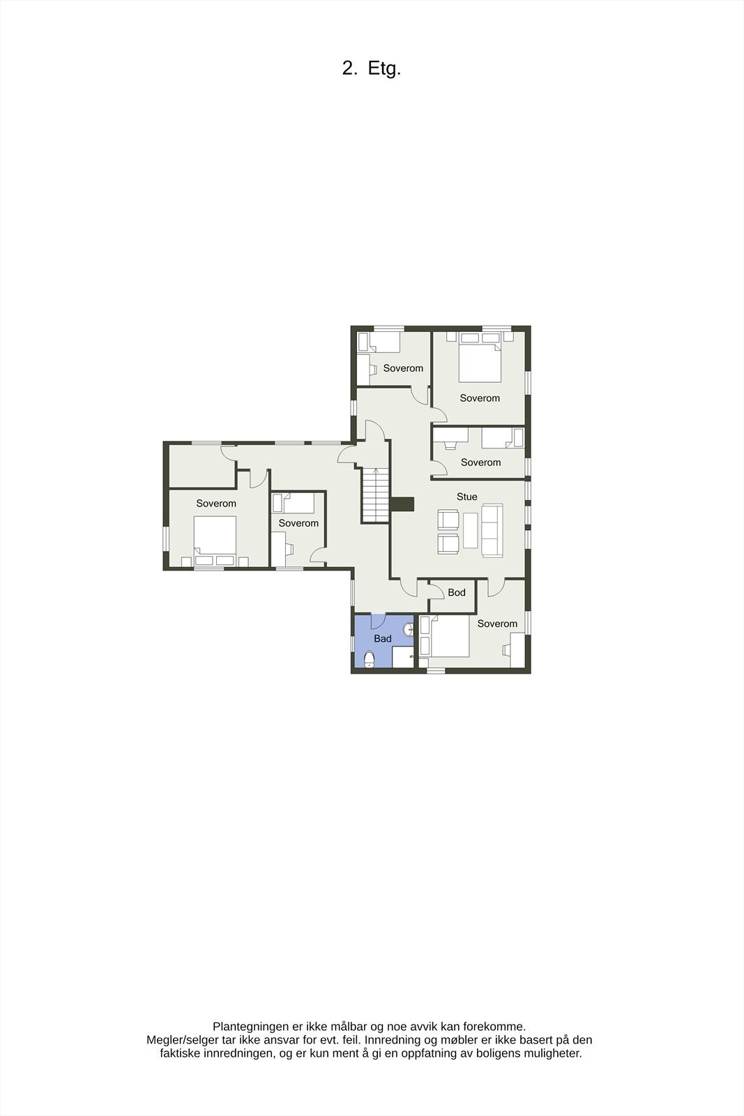 Planskisse 2D 2.etasje Galleribilde