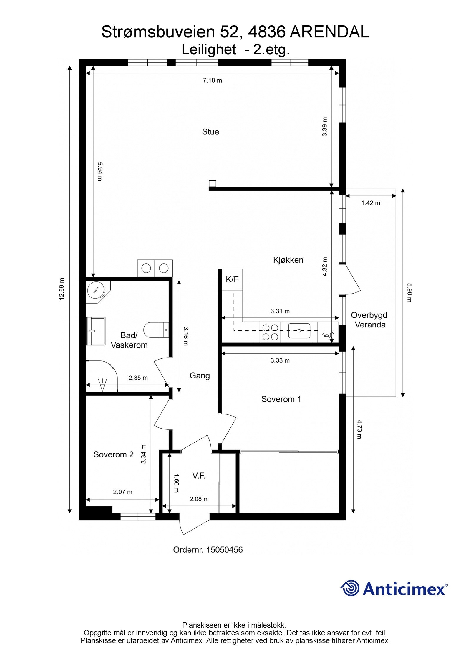 Plantegning Galleribilde