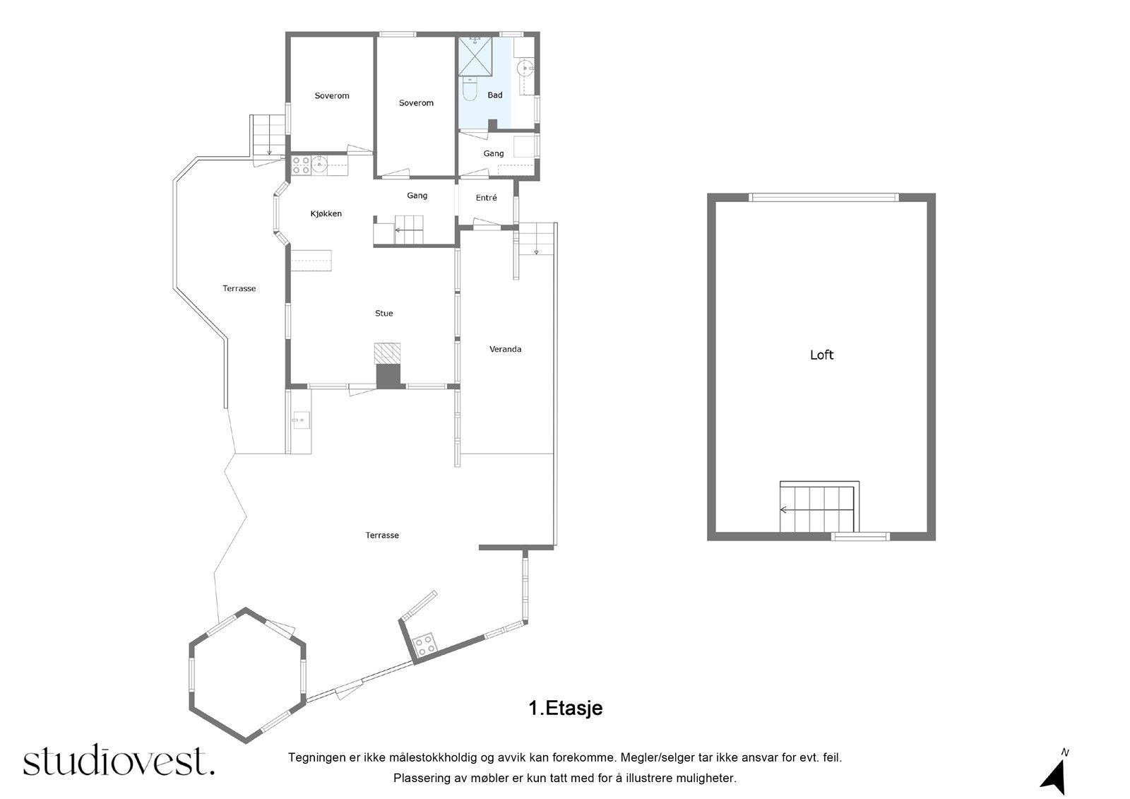 Planskisse 2D Galleribilde