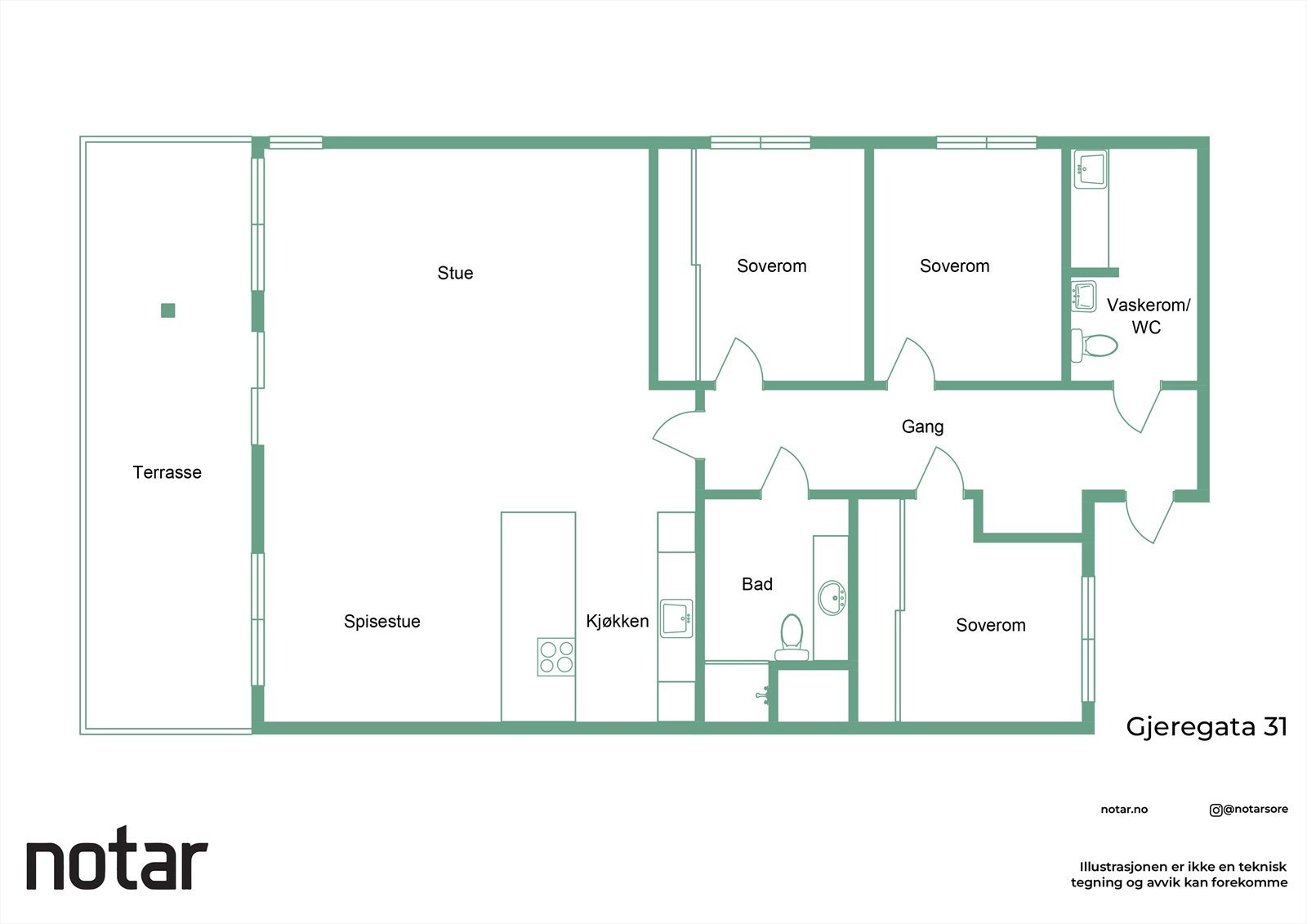 Planskisse Galleribilde