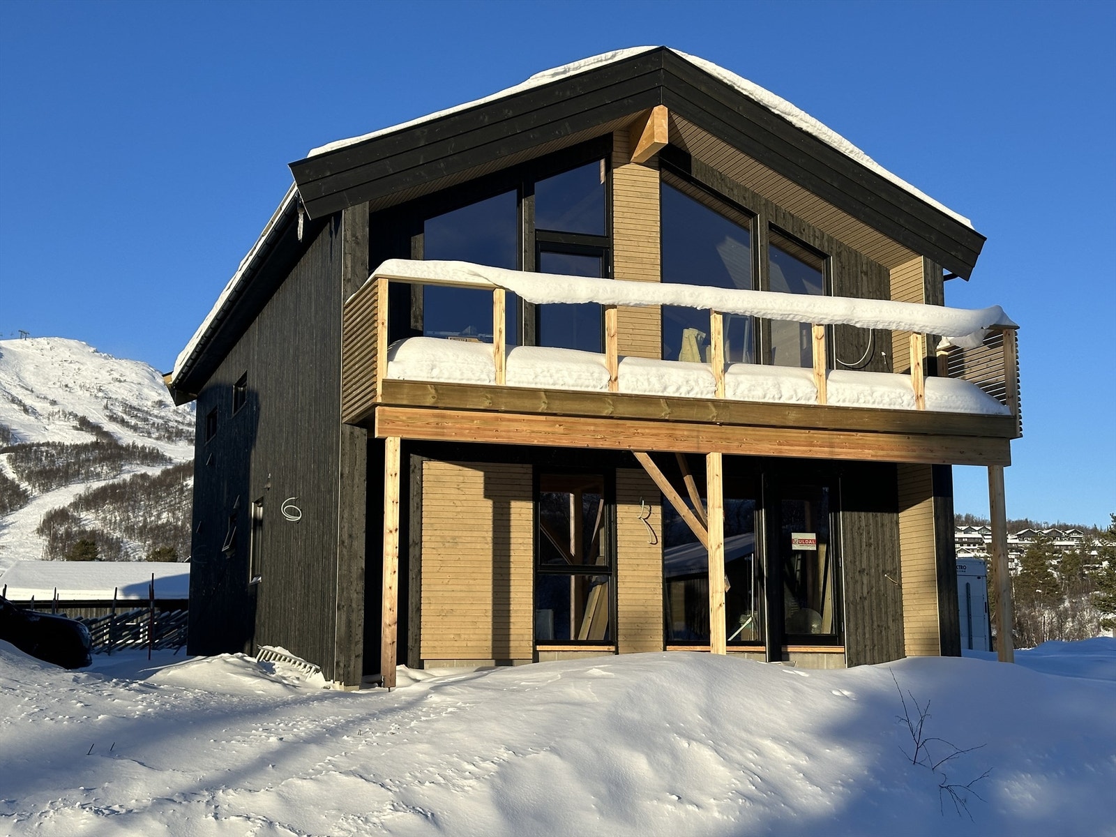 Kort vei til skisenteret. Galleribilde