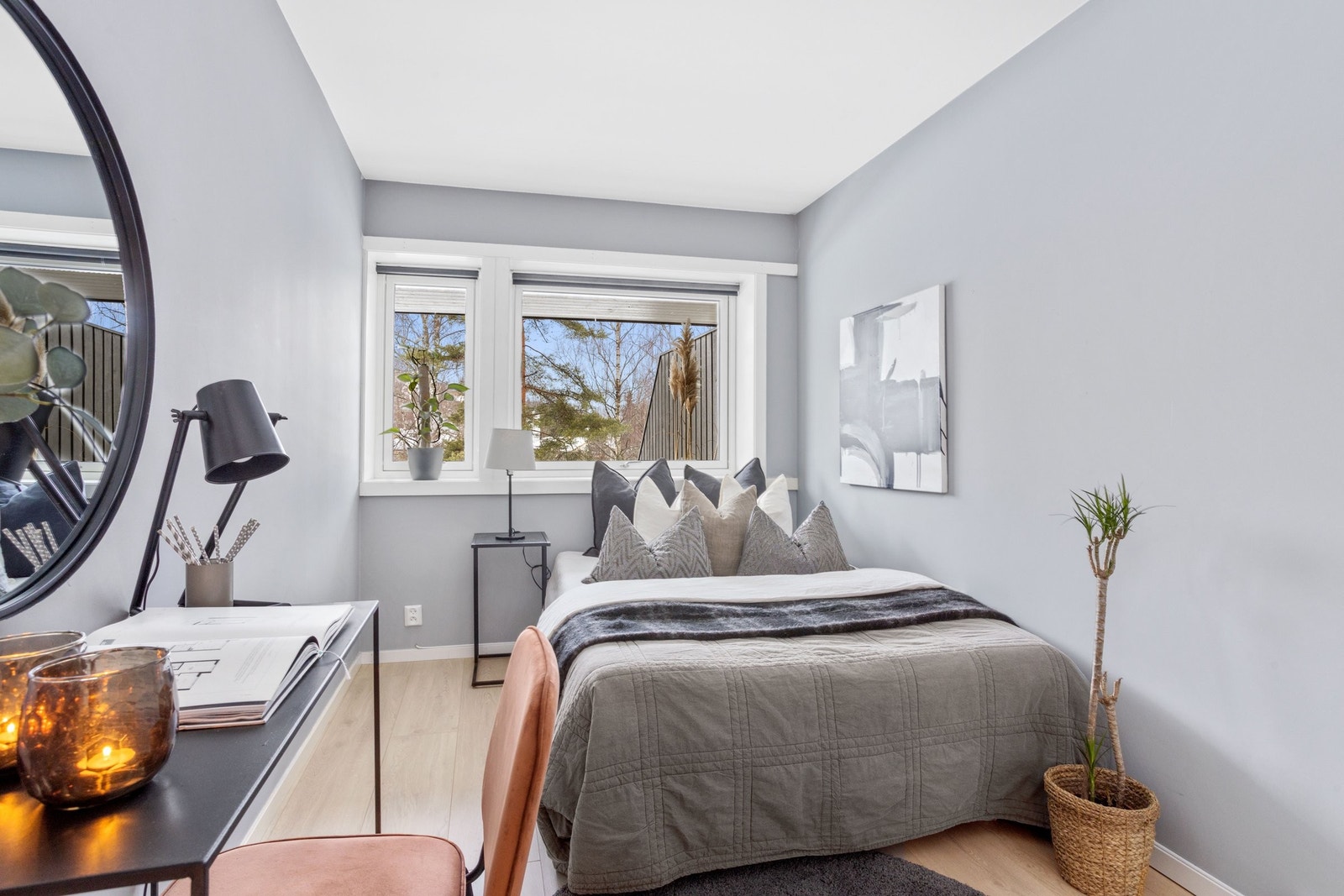 Gjestesoverom, barneværelse eller kanskje et treningsrom. Her er mulighetene mange. Galleribilde