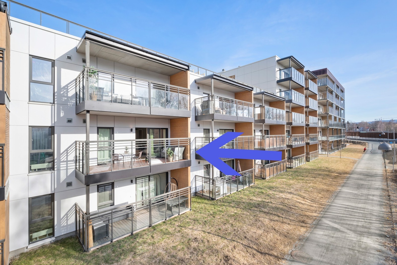 Her presenteres en flott 3 -roms leilighet fra 2017. Leiligheten er på 50m². Galleribilde