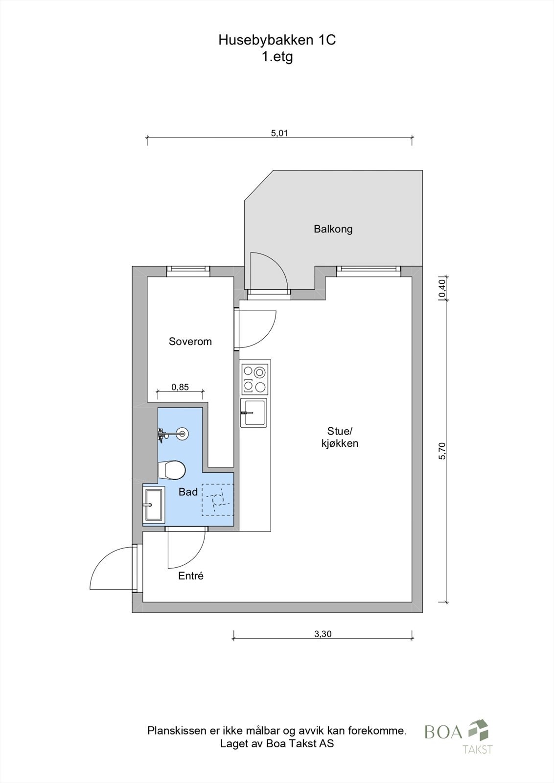 Boligen ligger i byggets 1. etasje Galleribilde