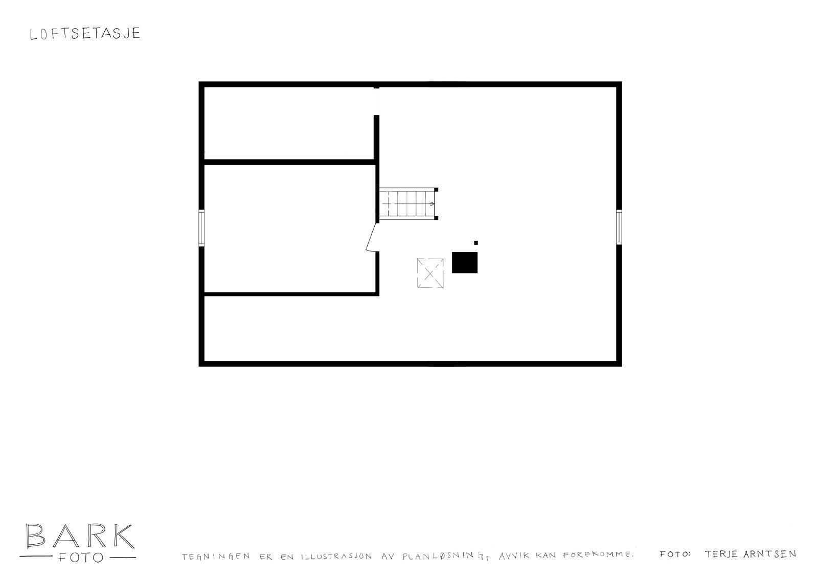 Planskisse loft Galleribilde