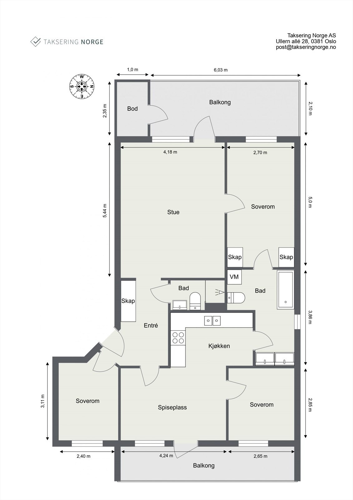 Plantegning Galleribilde