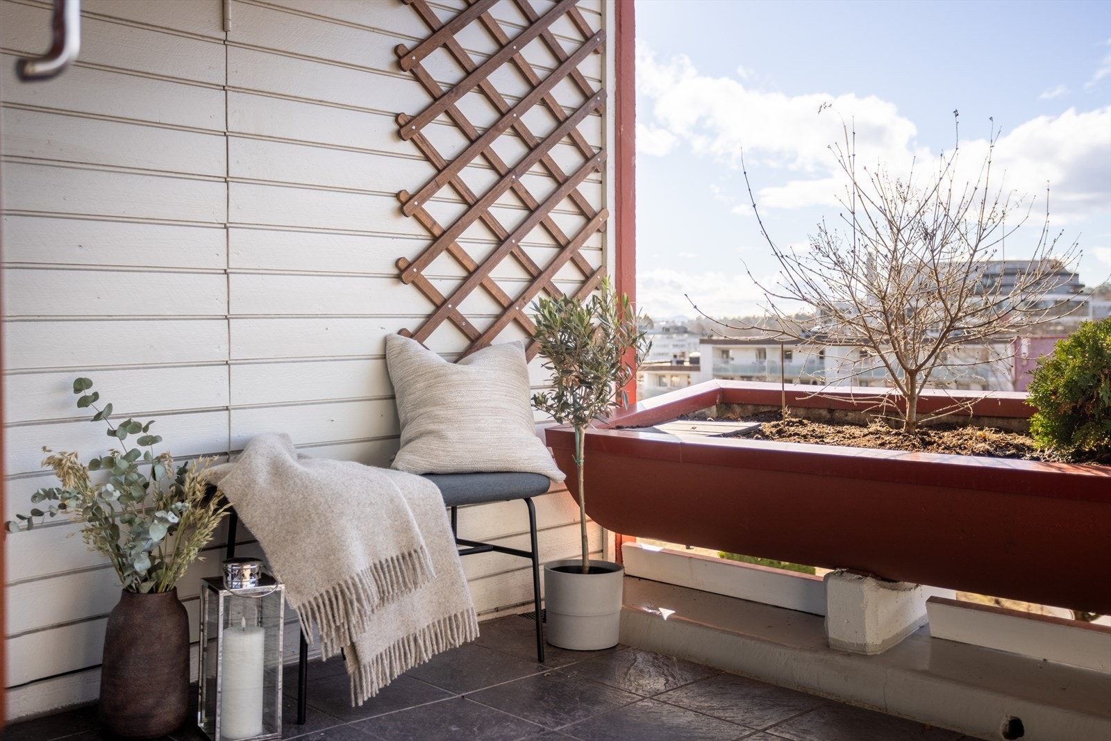 Vestvendt terrasse Galleribilde