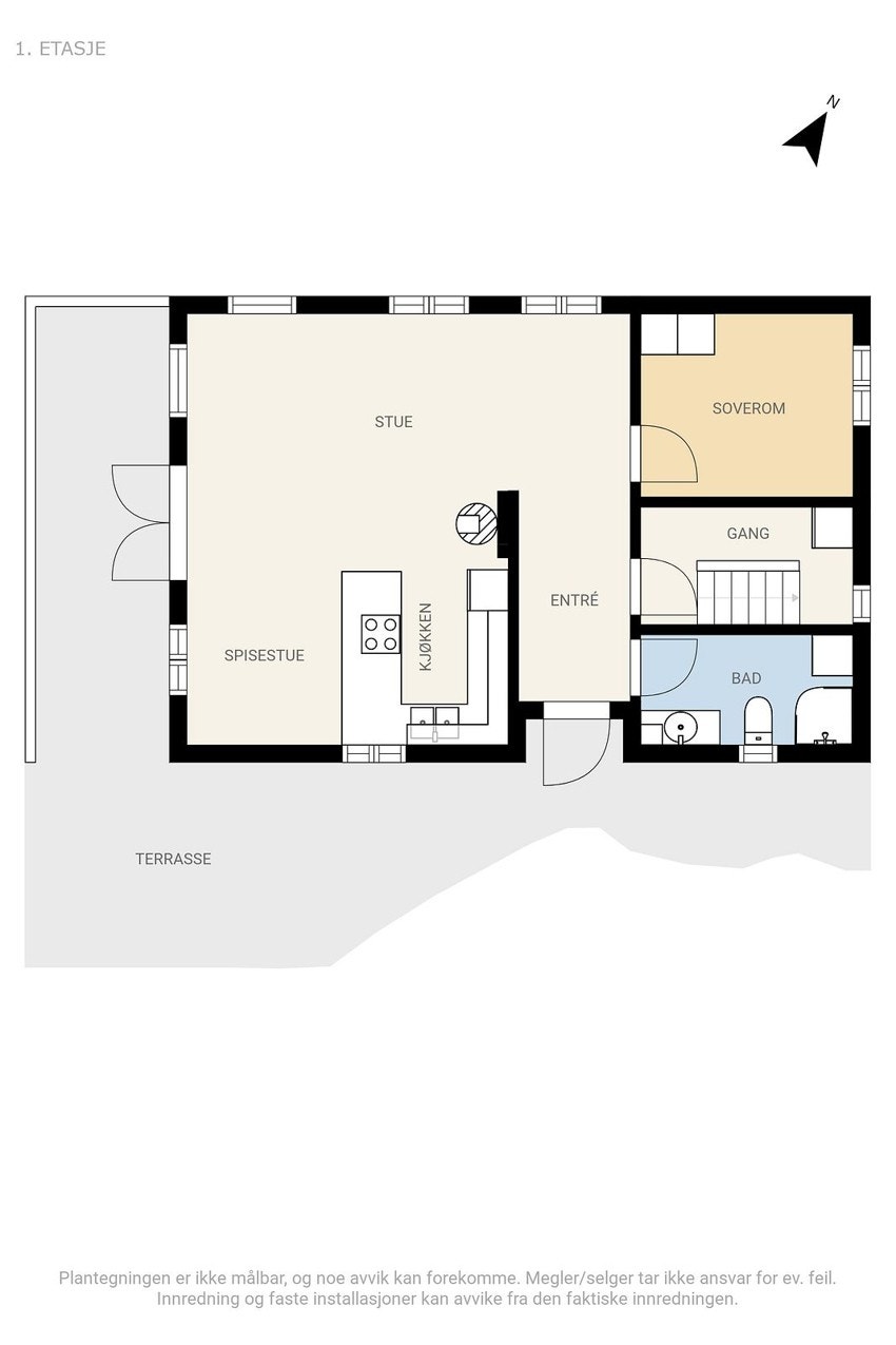 Plantegning 1.etasje. Galleribilde