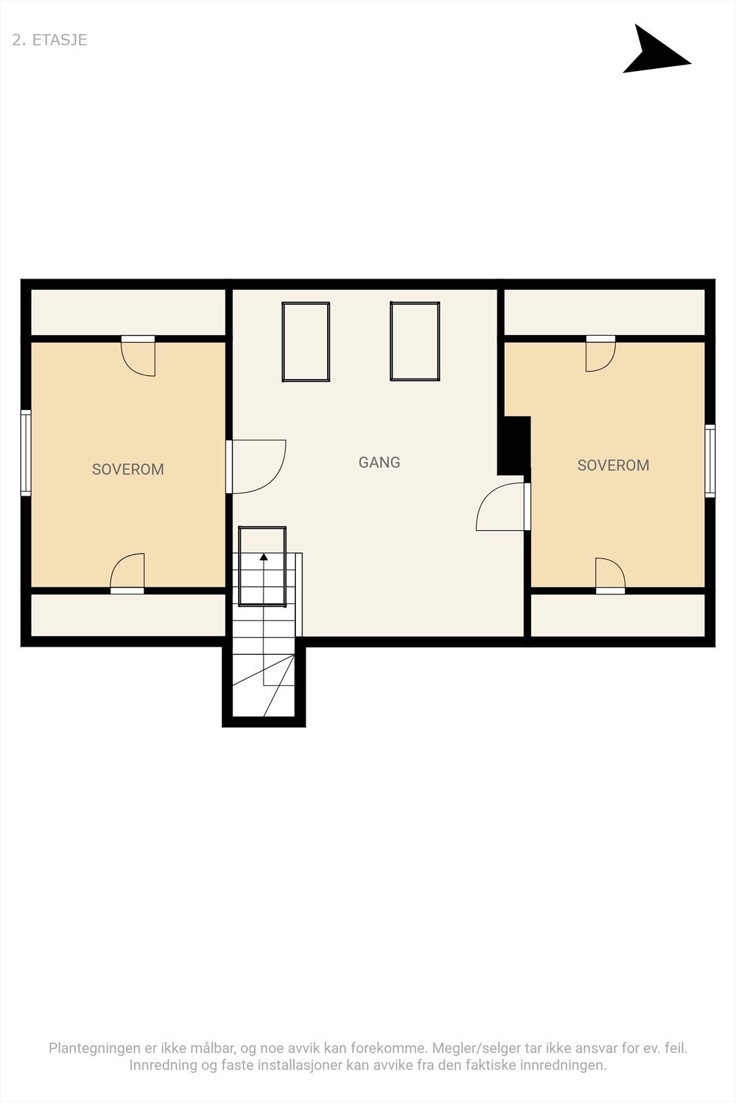 Plantegning - loft Galleribilde