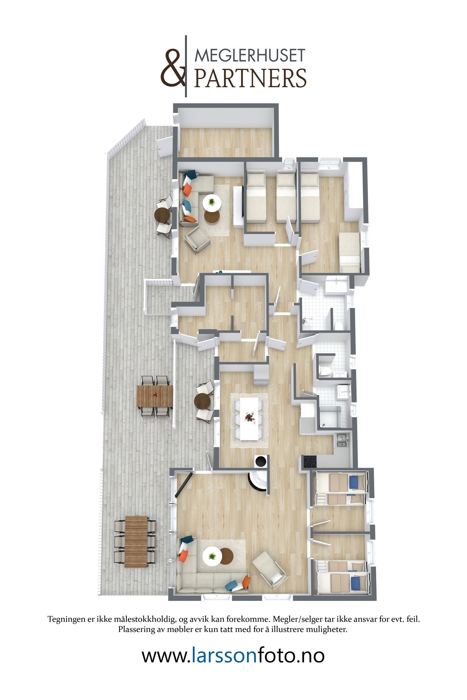 3D plantegning Galleribilde