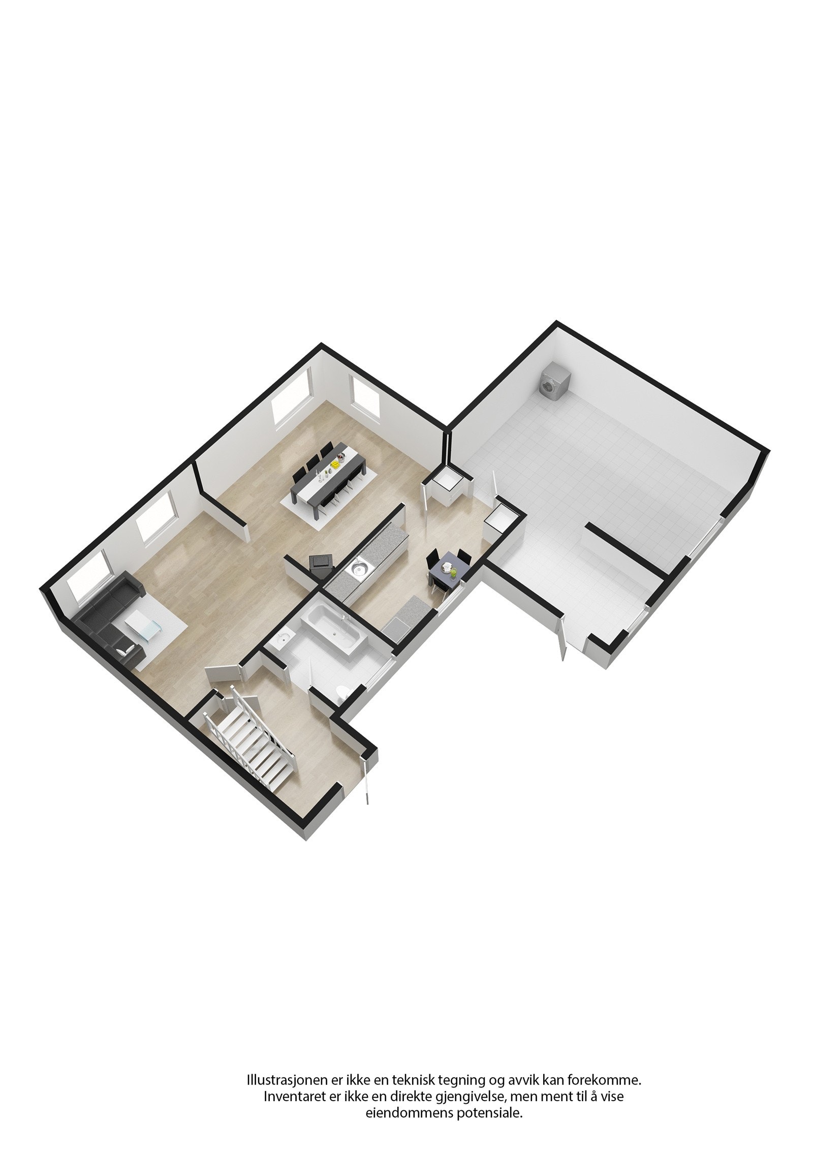 Plantegning 1.Etasje Galleribilde