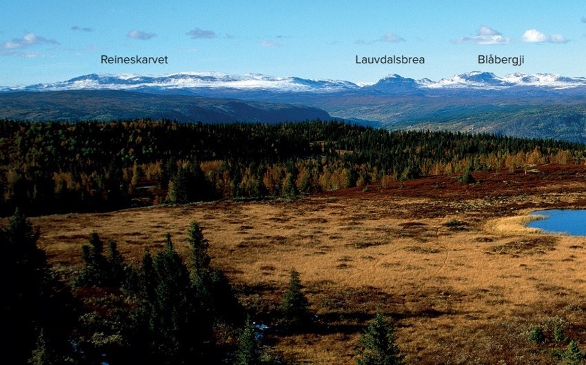 Omkringliggende fjell Galleribilde
