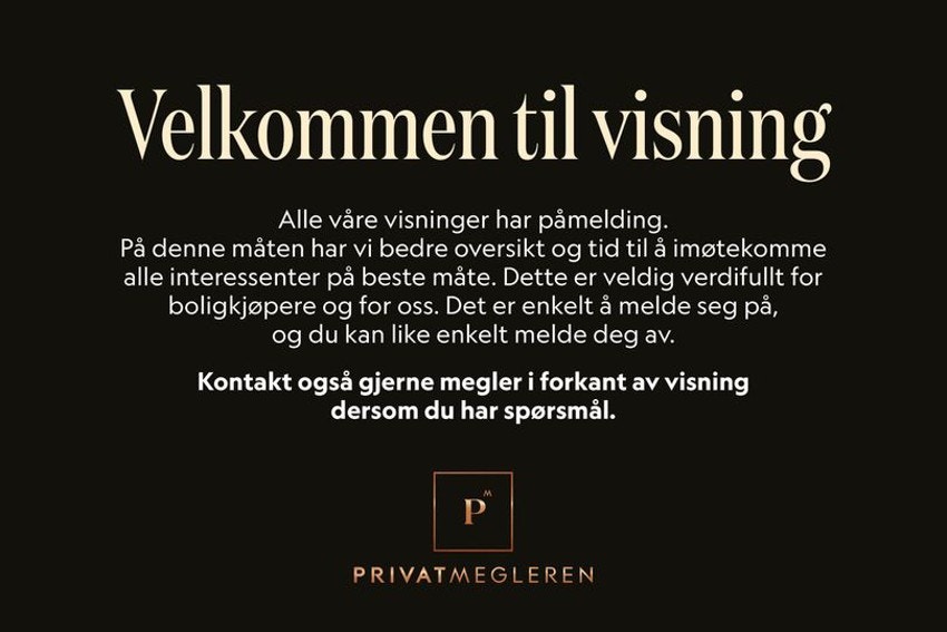 Velkommen til visning! (bilder innevendig er av Syningen Hyttefelt 130) Galleribilde