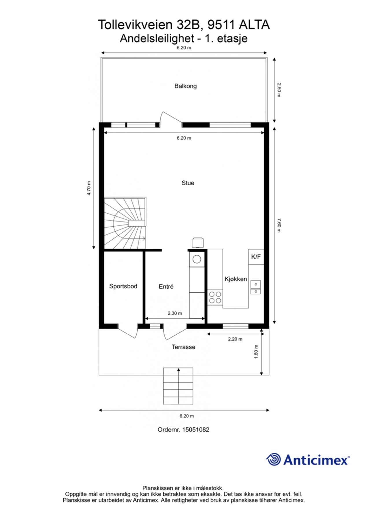 Plantegning 1. etasje Galleribilde