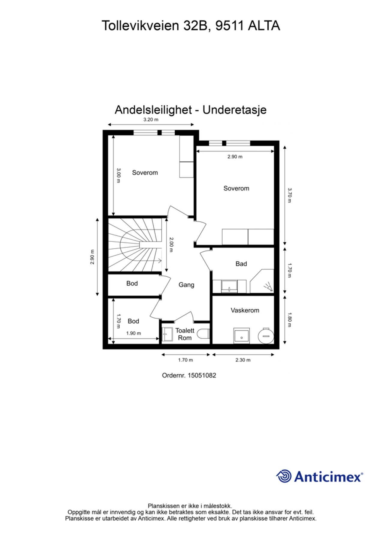 Plantegning underetasje Galleribilde