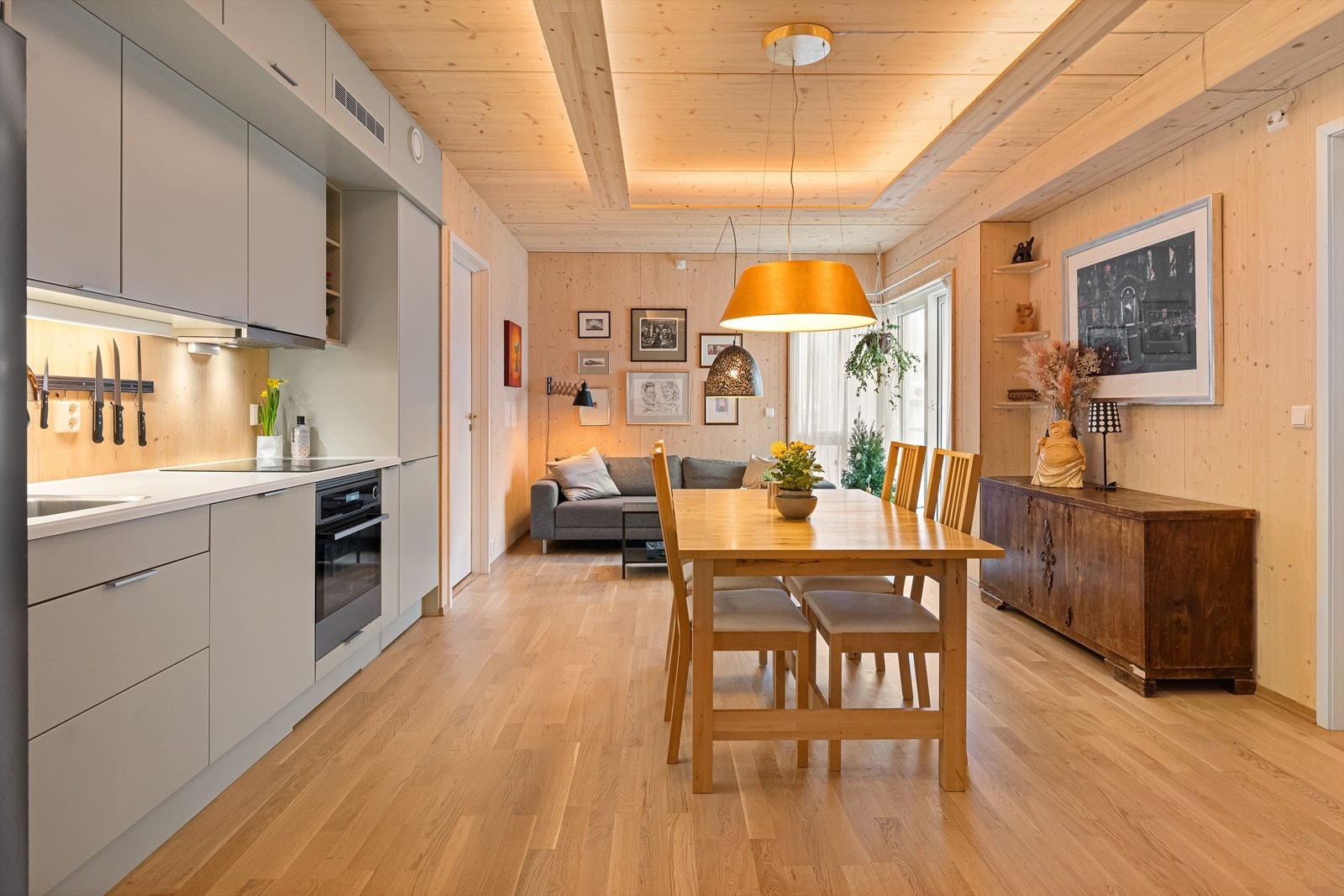 Åpen stue-/ kjøkkenløsning Galleribilde