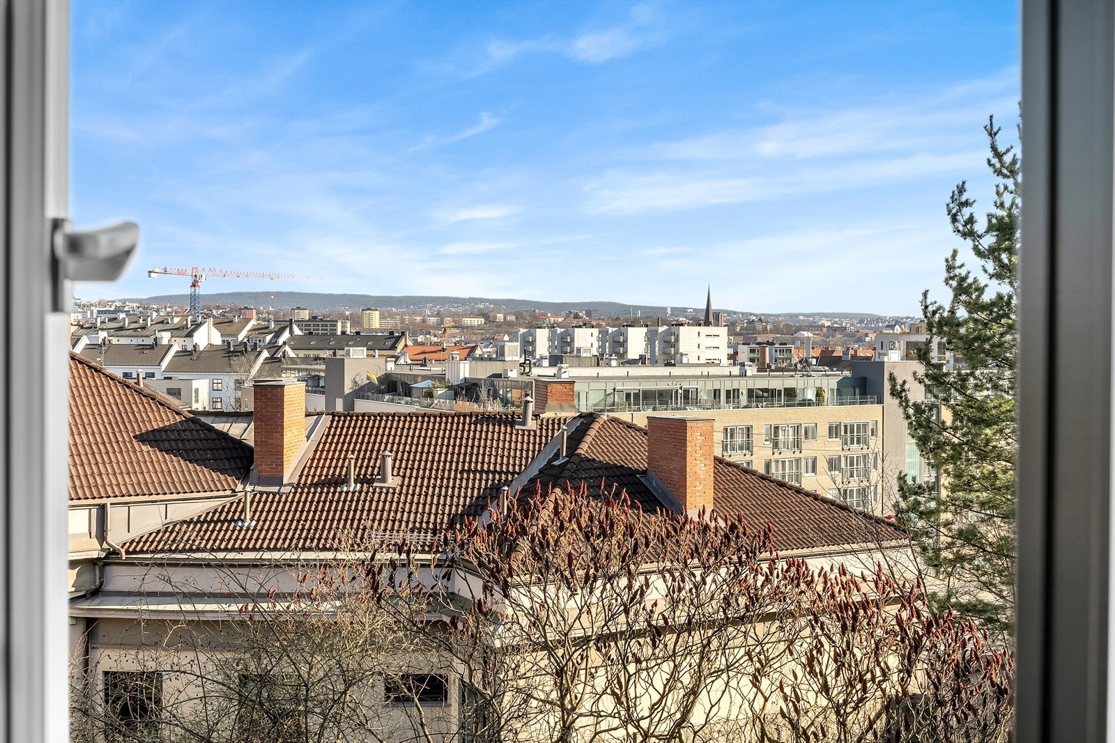 Fra stuen kan man nyte fantastisk utsikt helt usjenert. Galleribilde