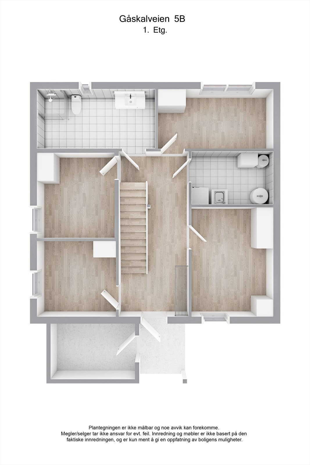 Planskisse 1. etasje. Galleribilde