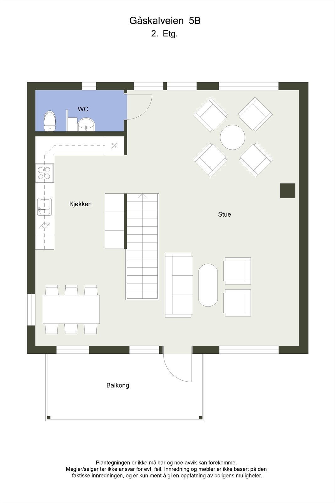 Planskisse 2. etasje. Galleribilde