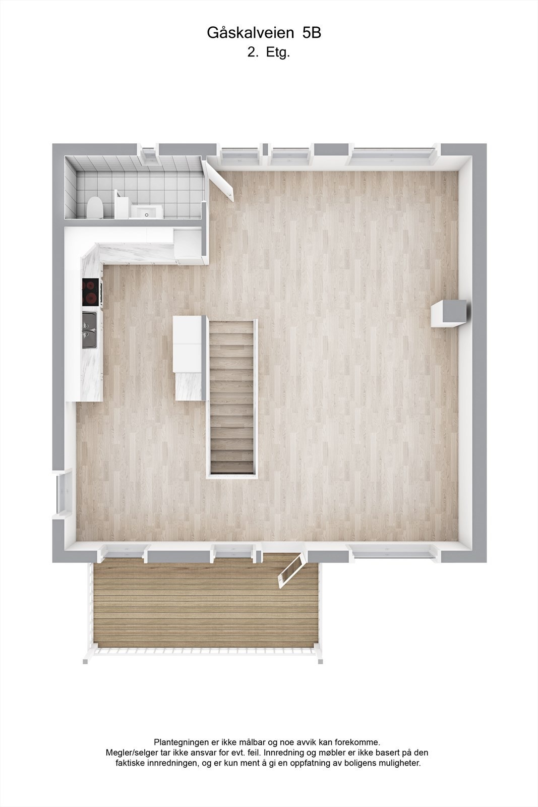 Planskisse 2. etasje. Galleribilde