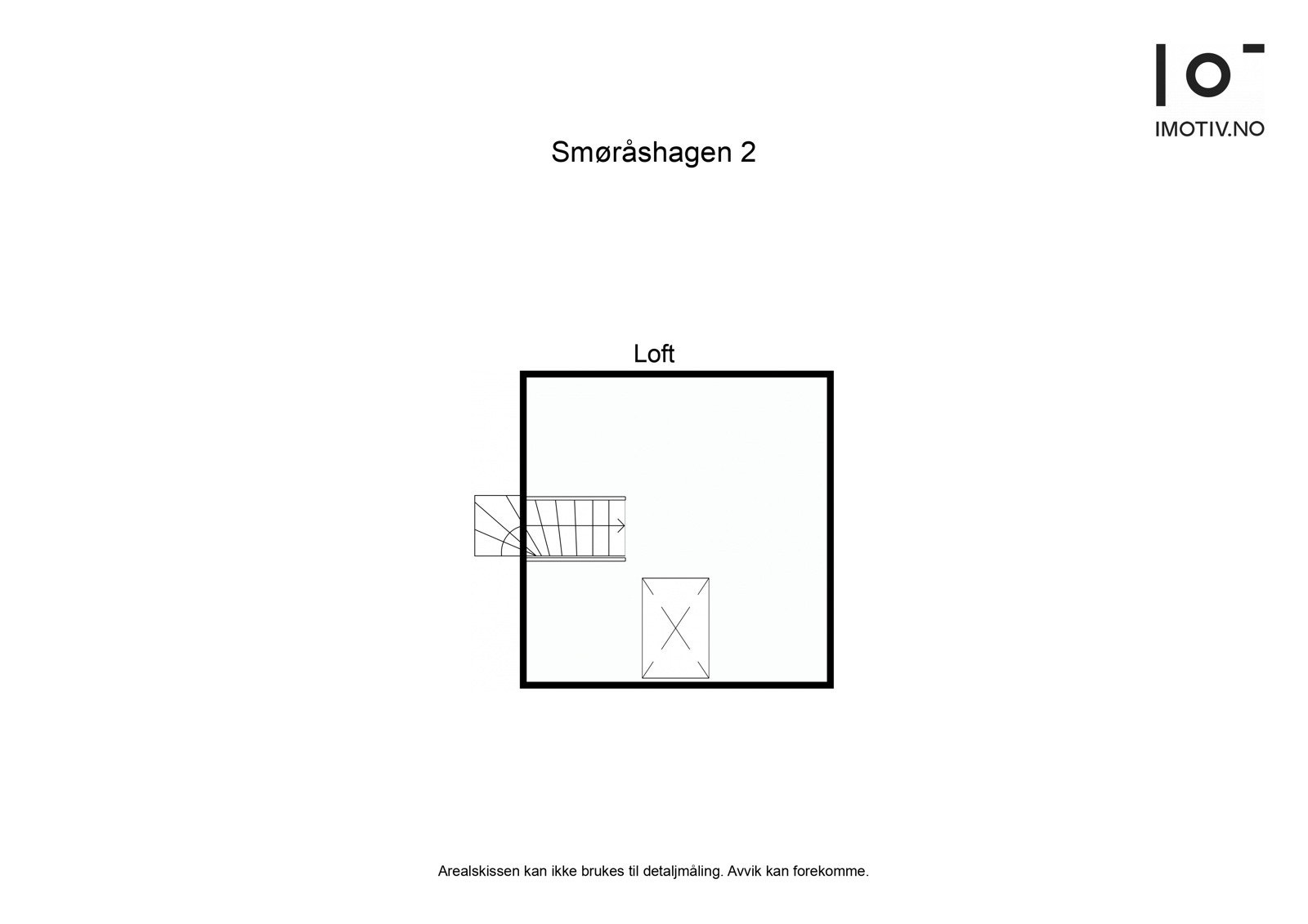 Plantegning loftsetasje. Galleribilde