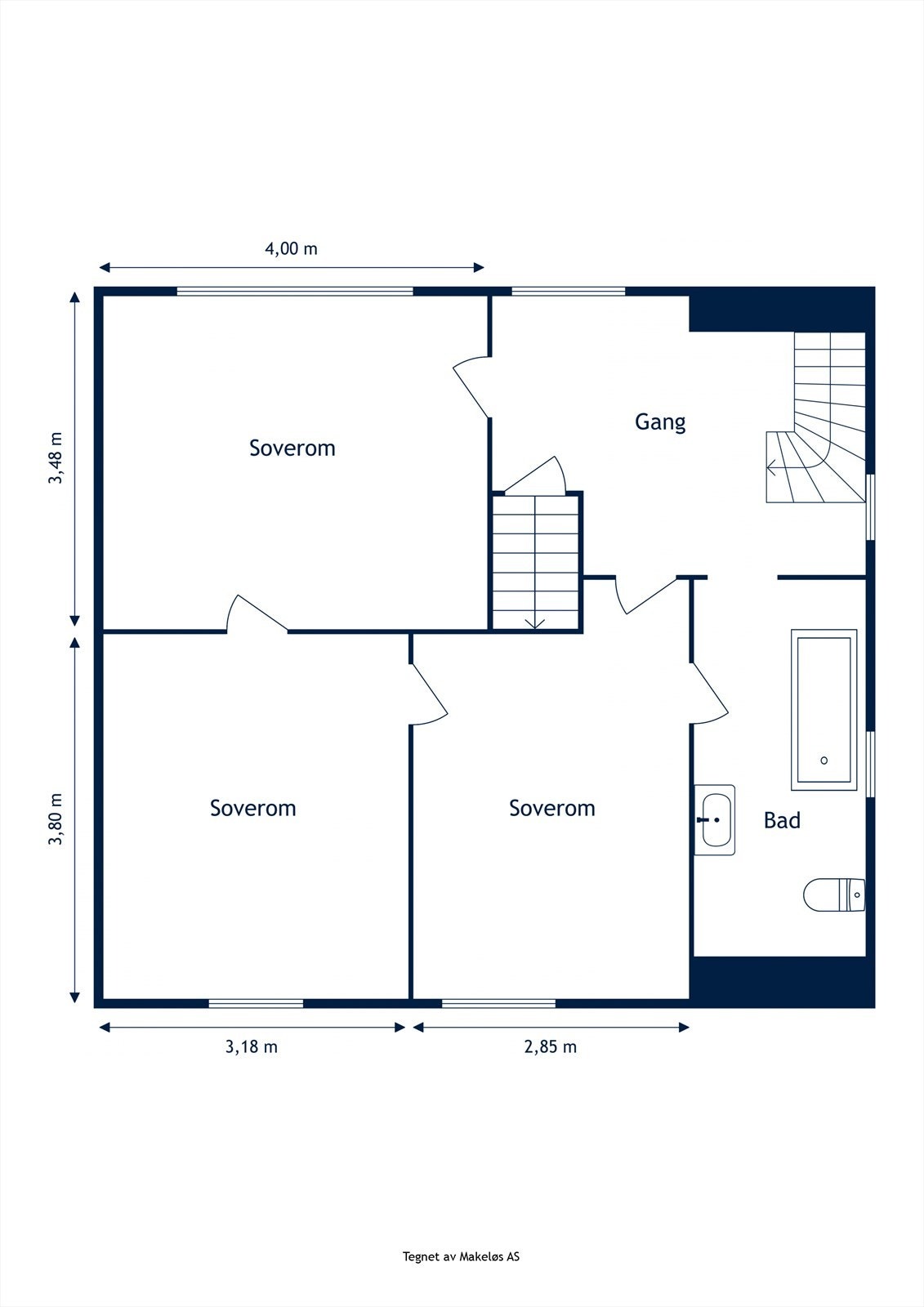 Plantegning 2.etasje. Galleribilde