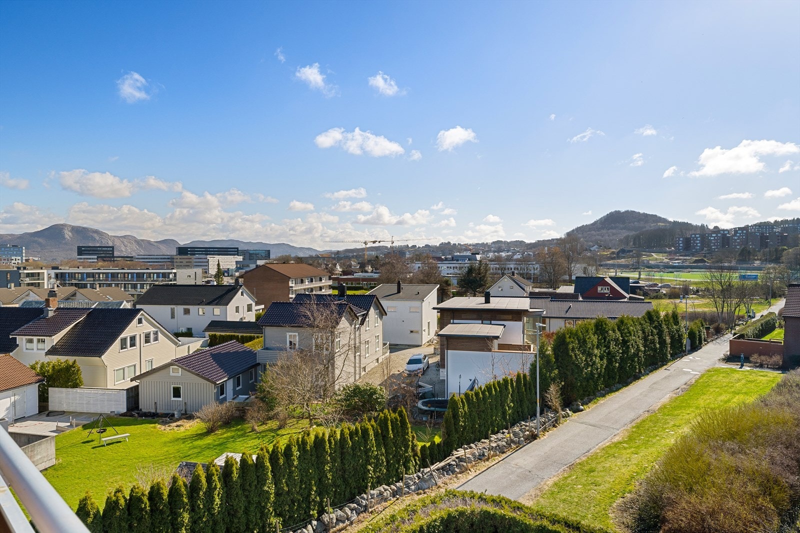 Utsikt fra balkong Galleribilde