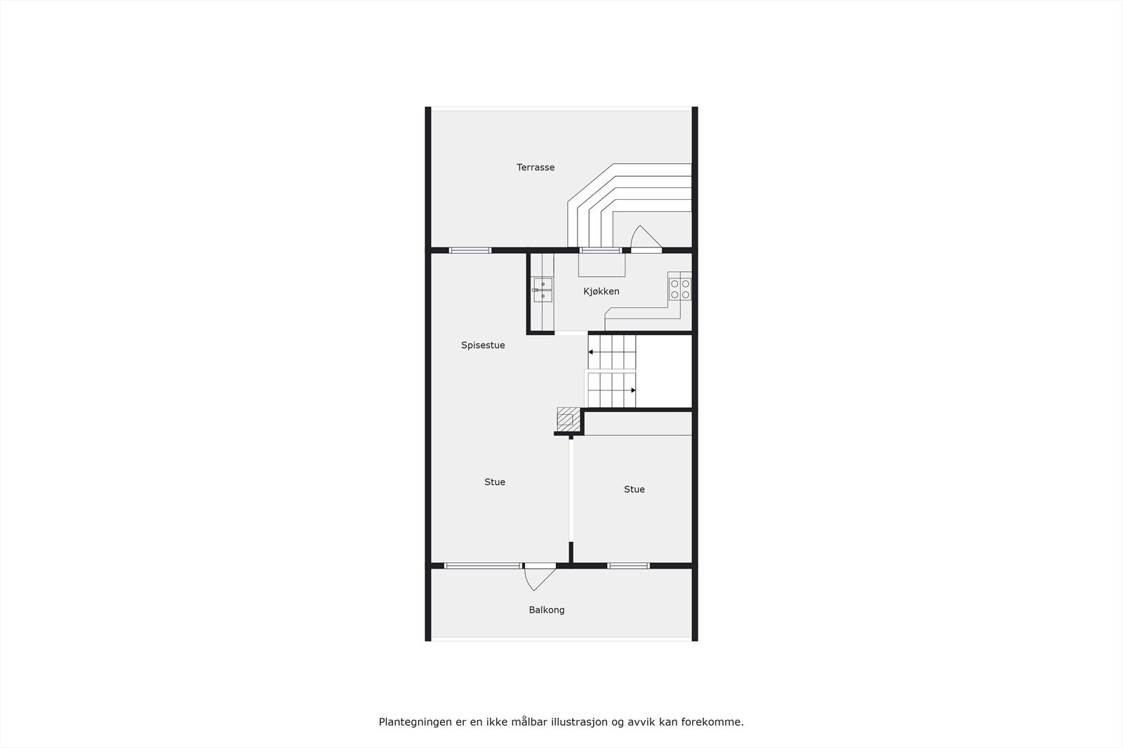 Plantegning 2. etasje Galleribilde