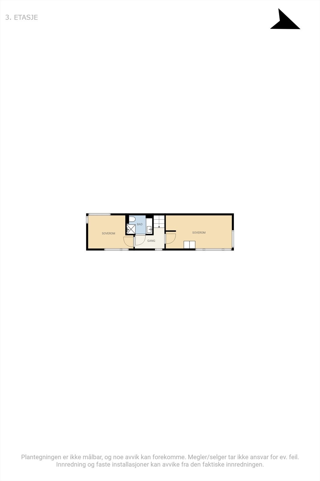 Plantegning for 3. etasje. Galleribilde