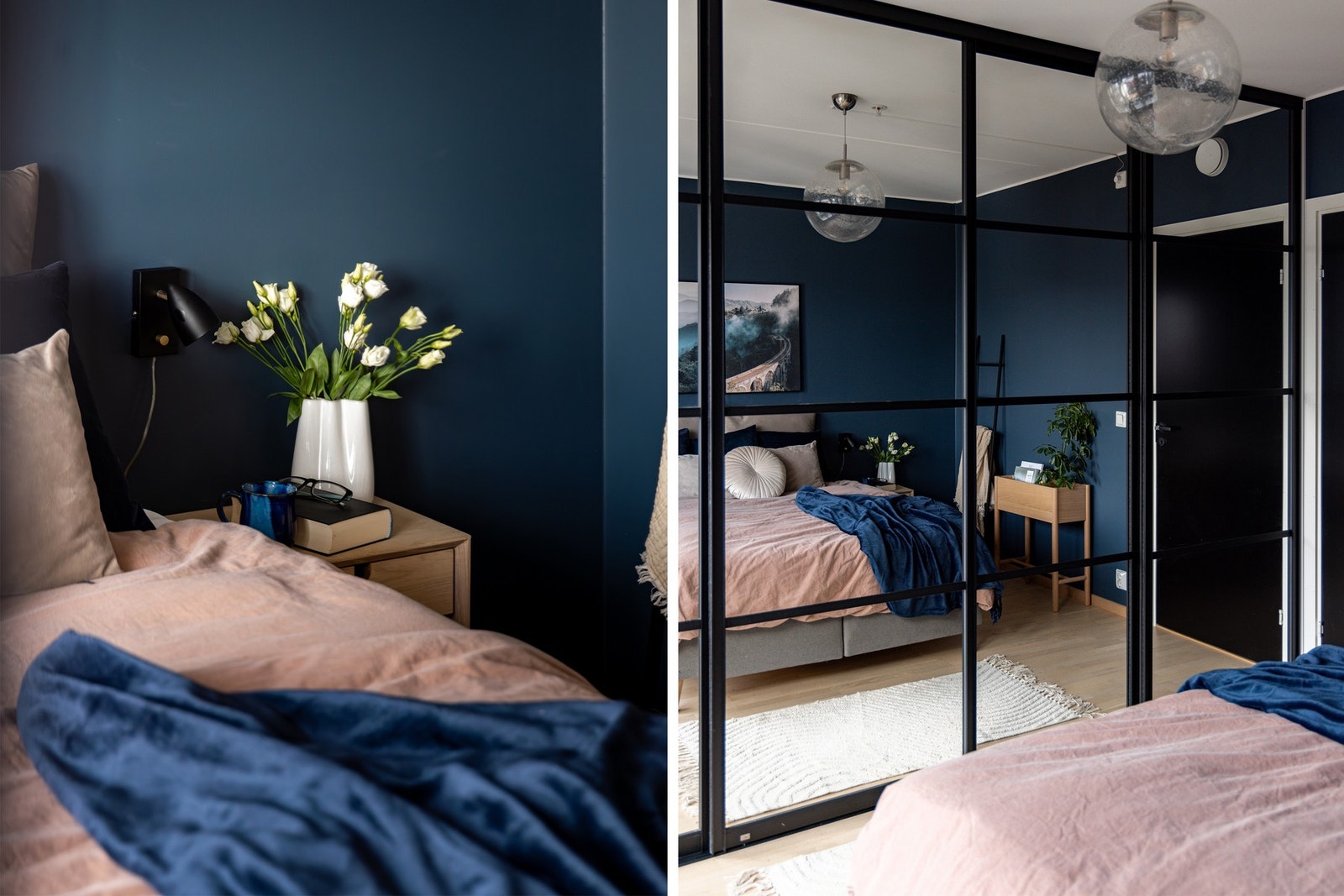 Her er det plass til 180cm seng og nattbord på begge sider, samt en stor skyvedørsgarderobe Galleribilde