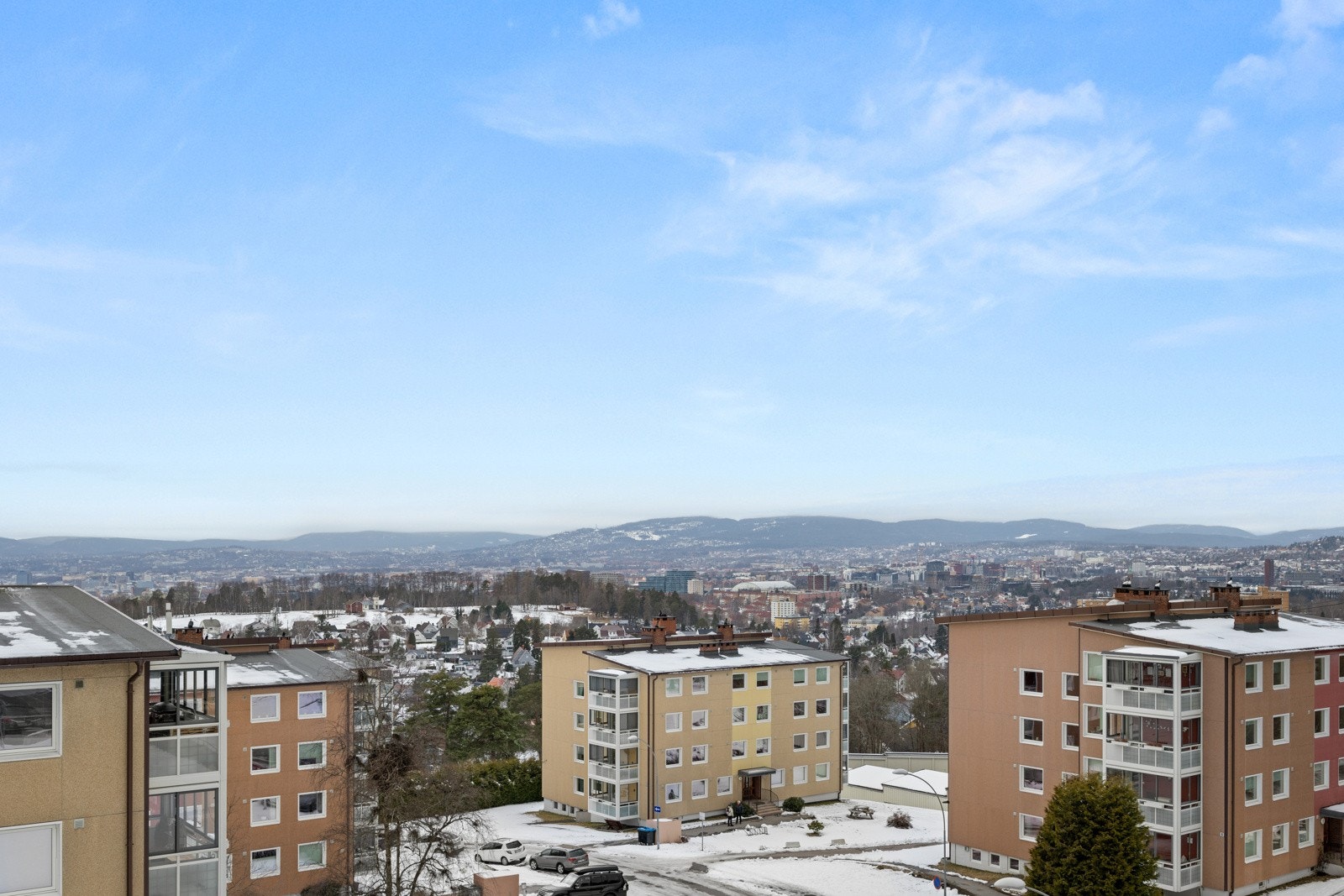 Flott utsikt fra balkongen. Galleribilde