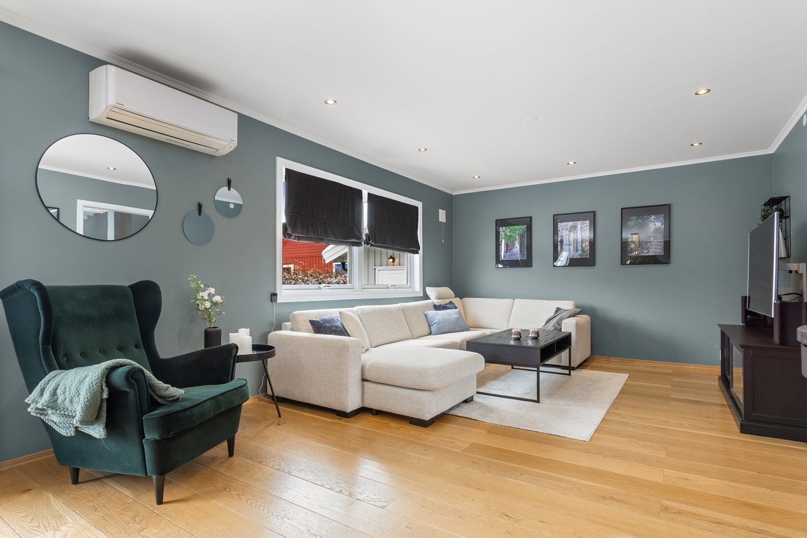 Lys og delikat stue. Galleribilde