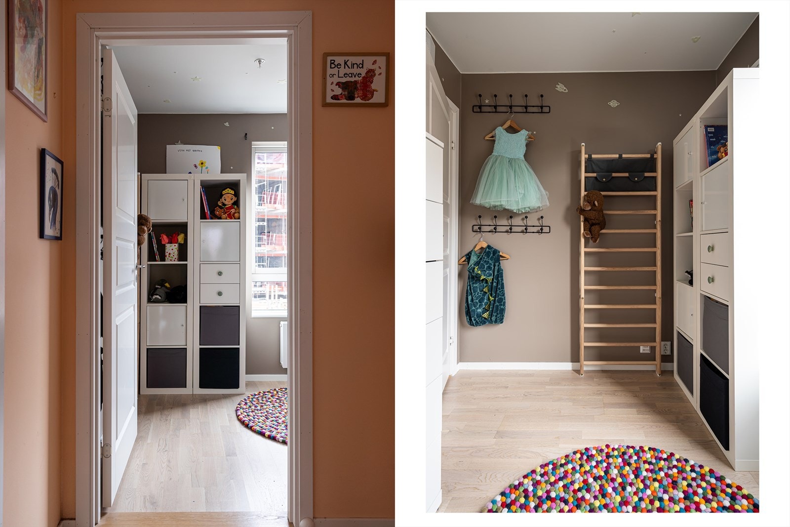 Barnas rike med lekeplass og smart oppbevaring for en aktiv familie Galleribilde