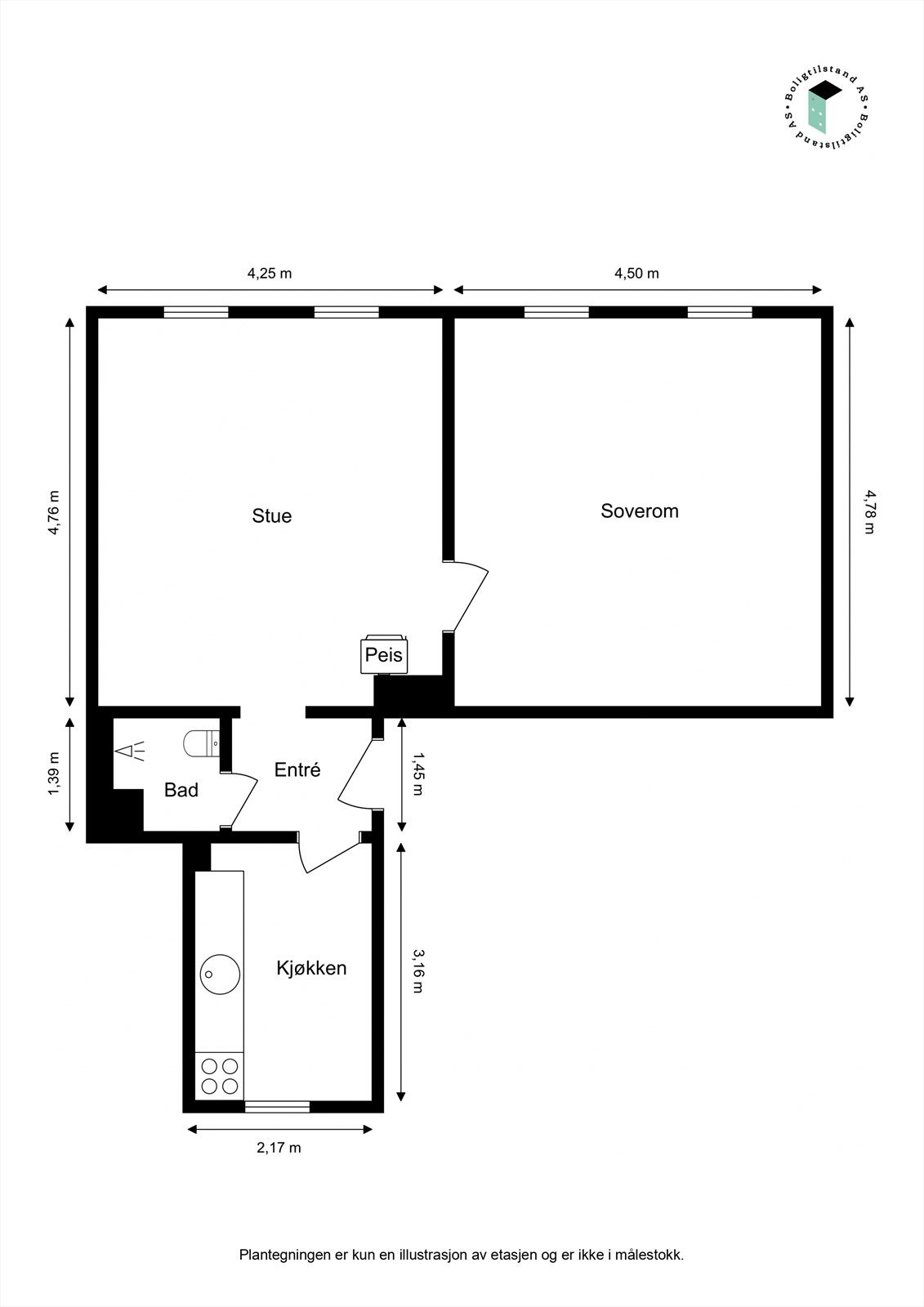 Plantegning Galleribilde