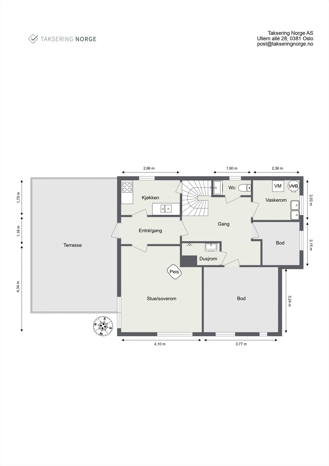 Plantegning underetasje Galleribilde