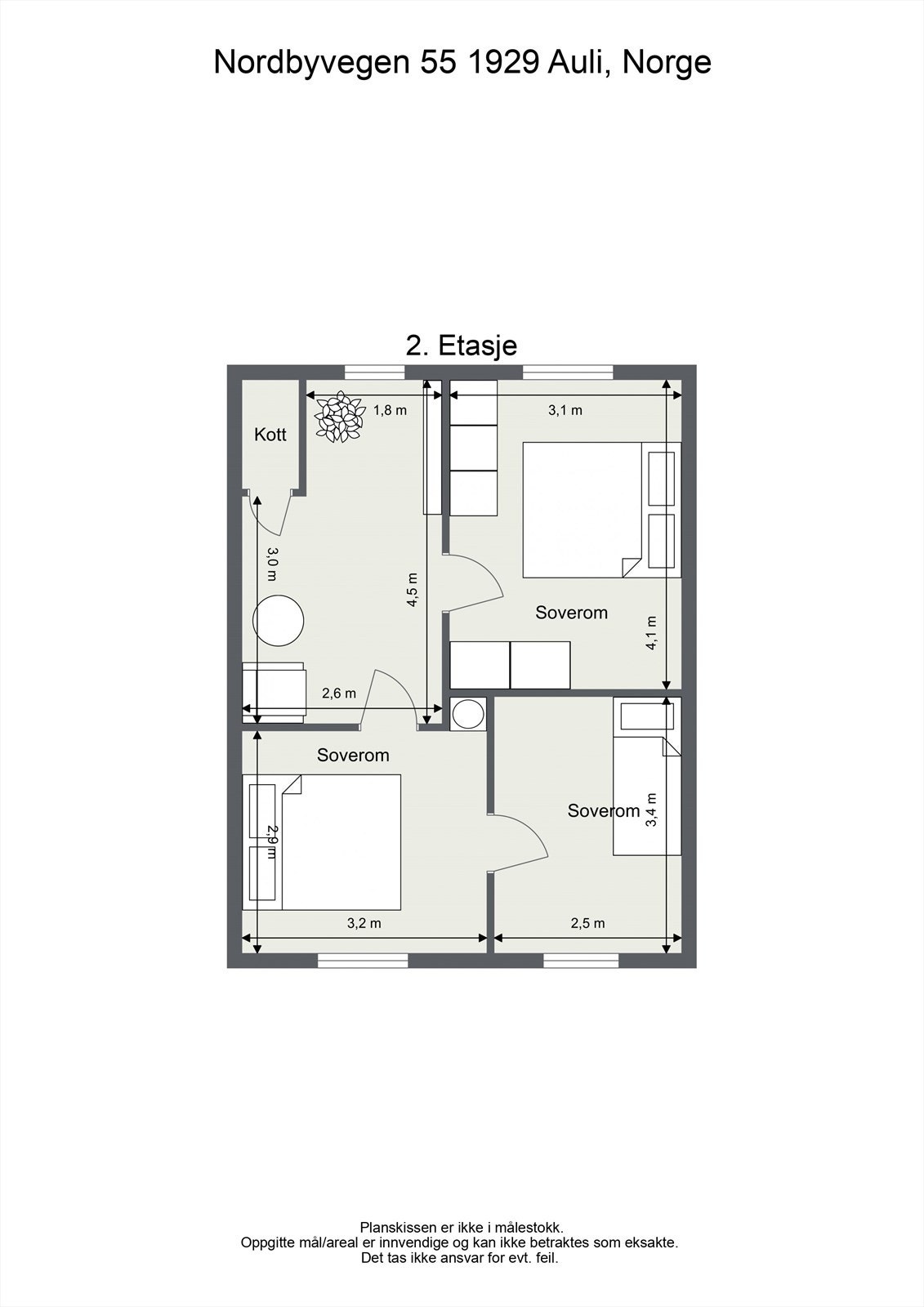 Plantegning 2.etasje. Galleribilde