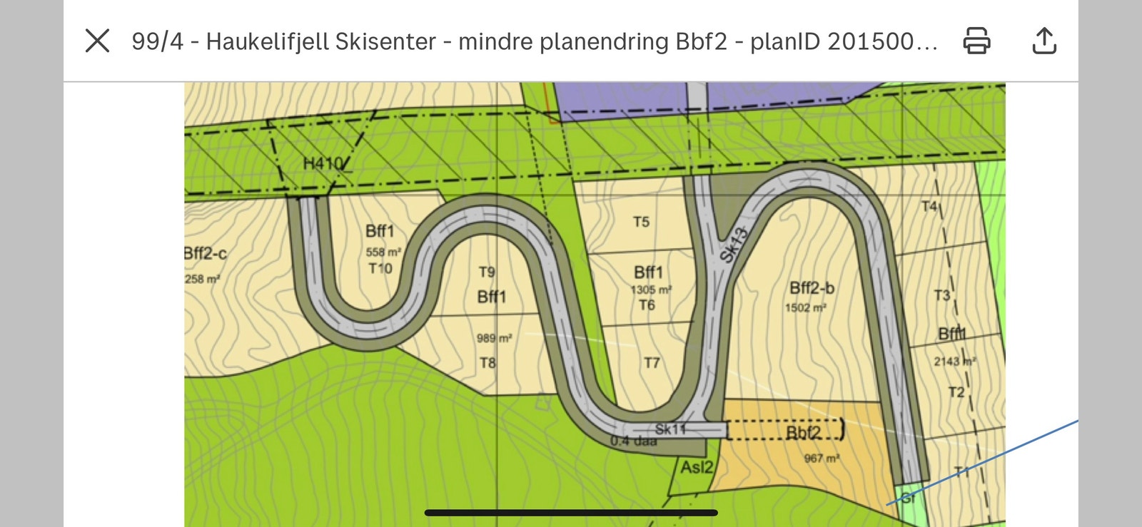 Tomteområdet Simlesjåvegen Galleribilde