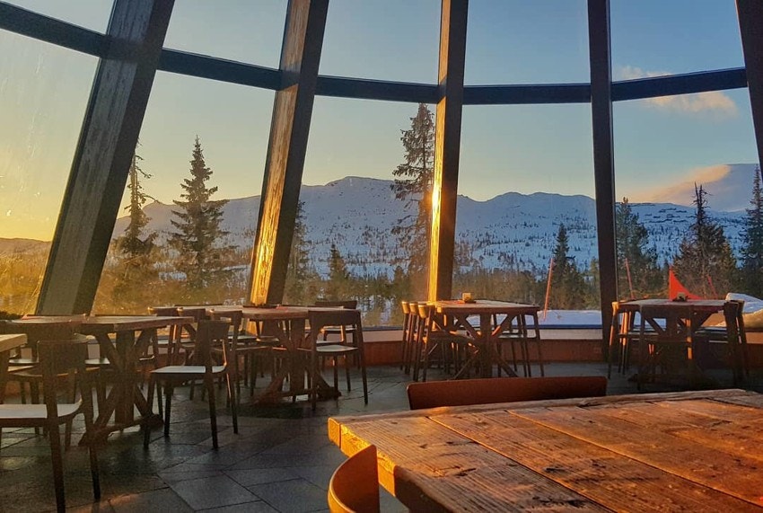 Restaurant på Høgevarde. Galleribilde