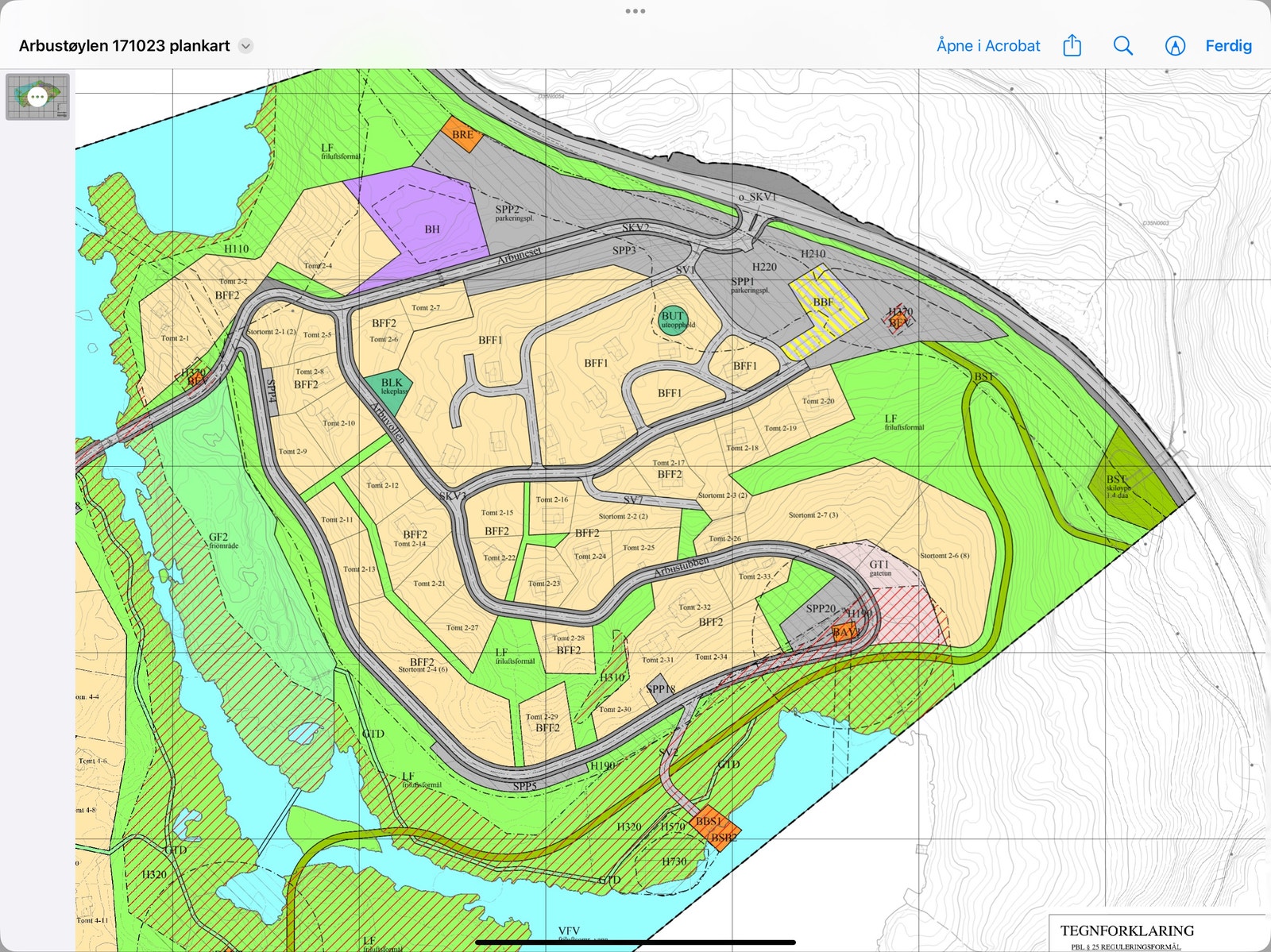 Reguleringskart Galleribilde