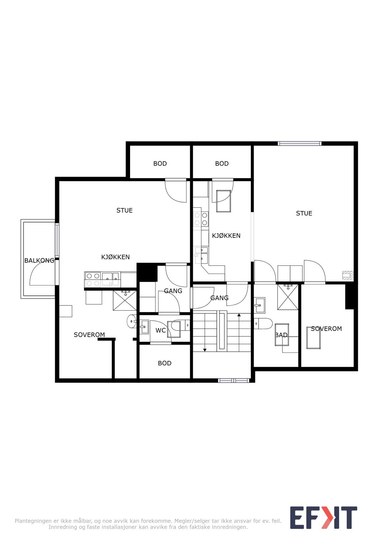 Plantegning Galleribilde