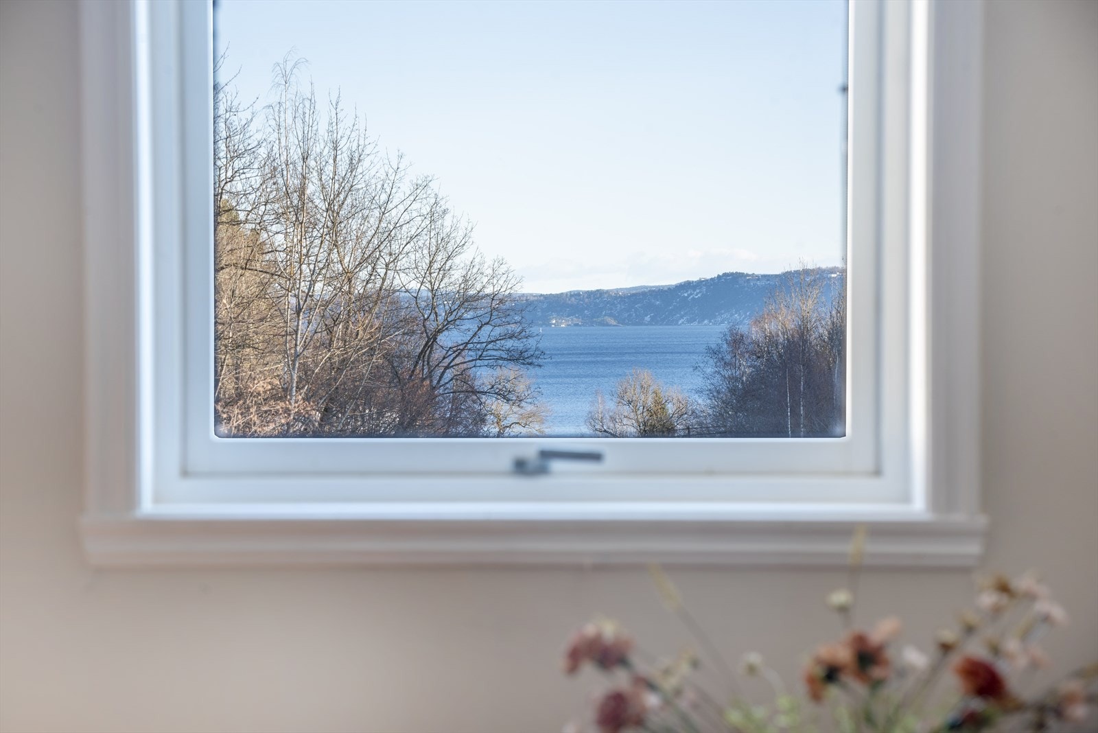 Utsikt mot fjorden Galleribilde