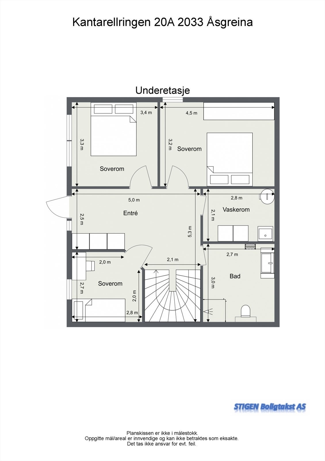 Plantegning 1.etg. Galleribilde
