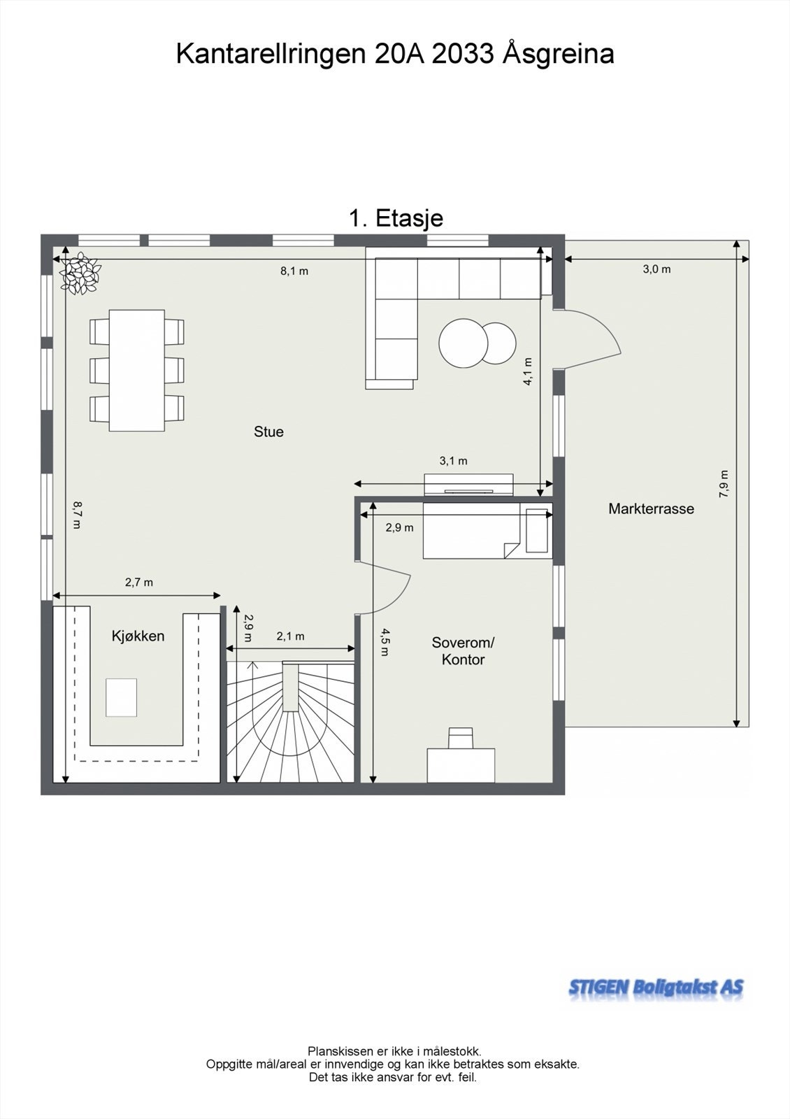 Plantegning 2.etg. Galleribilde