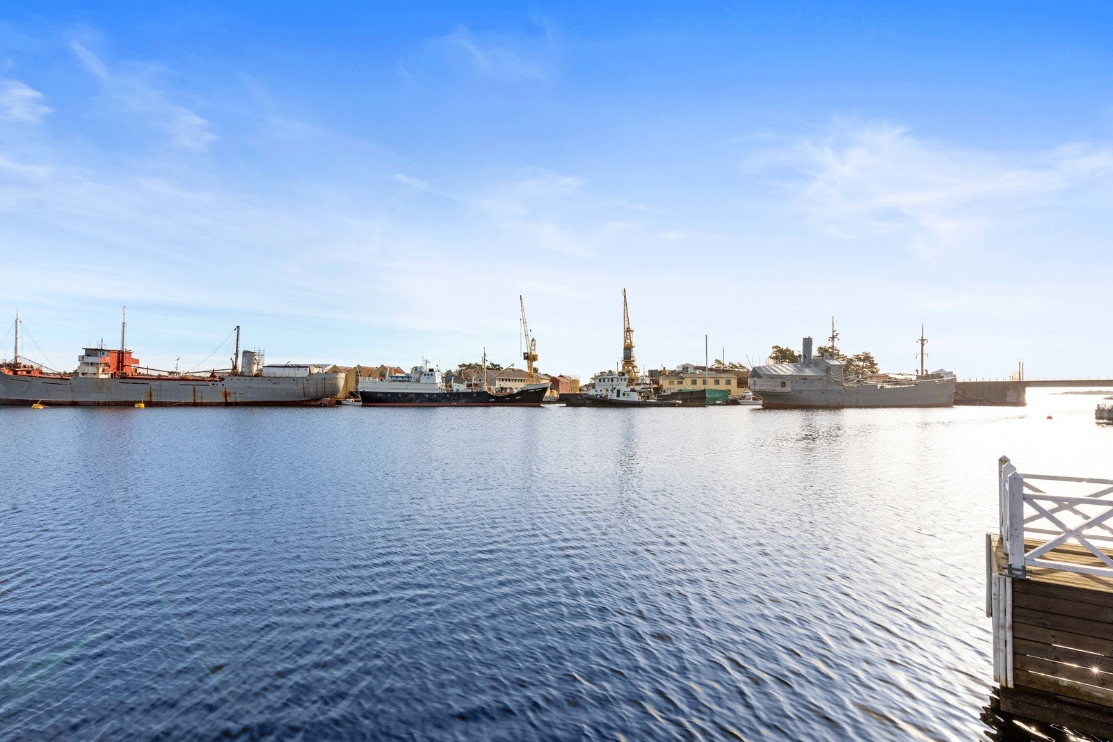 Nydelig utsikt fra brygga Galleribilde