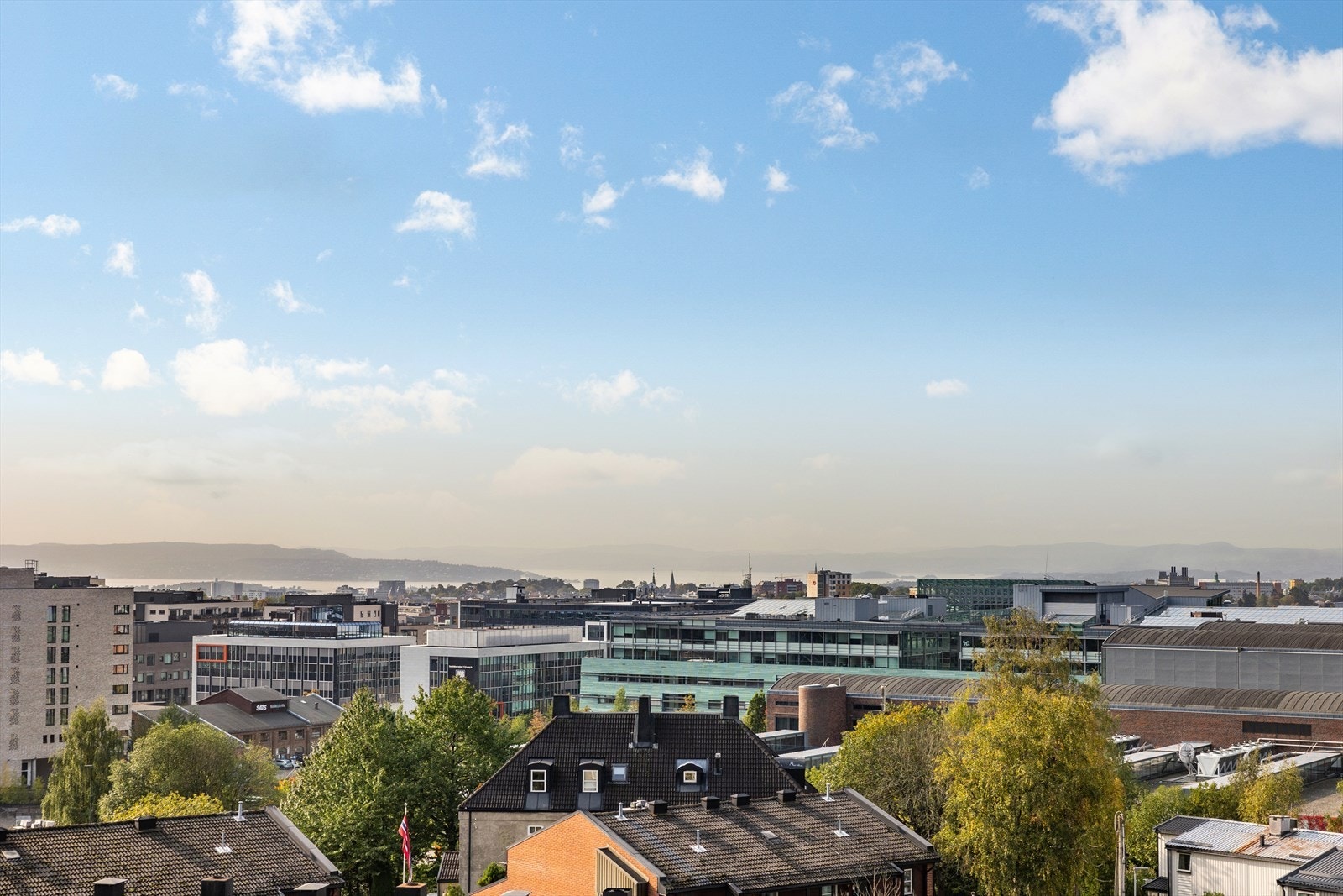 Utsikt fra takterrasse Galleribilde
