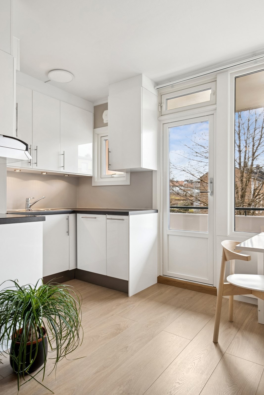 Utgang til flott balkong Galleribilde