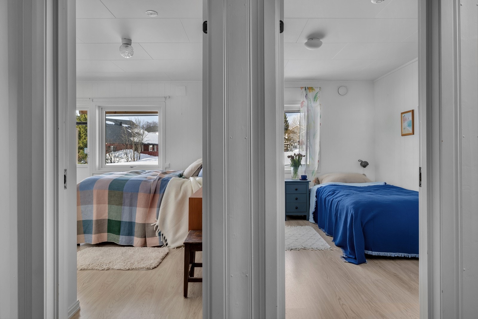 Soverom 2 og 3 er plassert mot vest i boligen Galleribilde